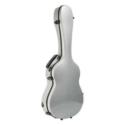 39 Zoll-Fiberglas-klassisches Gitarren-Kasten-Silber