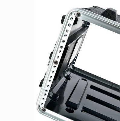 12&quot; Tiefe 6U ABS Verstärker-Gestell-Kasten-leichte Torsion schließt x 4, 2 Carry Handles zu