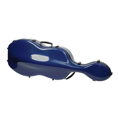 Blaue Farbdauerhafter Fiberglas-Cello-schwerer Fall mit Rad-Leichtgewichtler