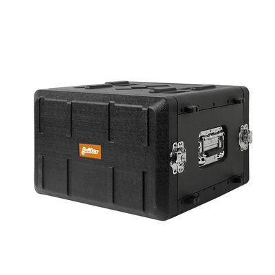 Schwarzes Gestell-Berg-Straßen-Kasten PET 15&quot; des Flug-6U Tiefe für Audioverstärker
