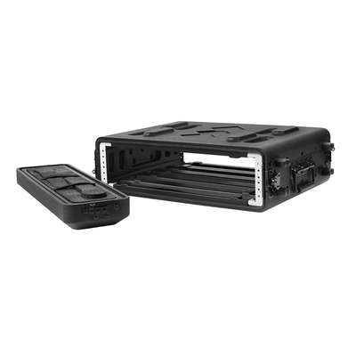 PET 15" Gestell-Berg-Flug-Gestell-Kasten der Tiefen-2U für Mikrofon-Empfänger/Prozessor