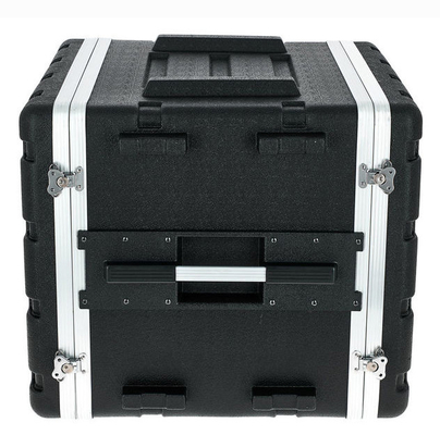 Torsion 4 schließt schwarze Gestell-Berg-Rechtssache 17&quot; Tiefe ABS 10u Magnetrollenrahmen-Kasten zu