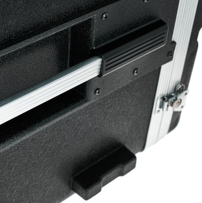 Torsion 4 schließt schwarze Gestell-Berg-Rechtssache 17&quot; Tiefe ABS 10u Magnetrollenrahmen-Kasten zu