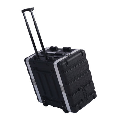 ABS 19 Gestell-Kasten Zoll-6u mit Torsion der Rad-4 verriegelt schwarze Farbe