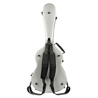 39 Zoll-Fiberglas-klassisches Gitarren-Kasten-Silber