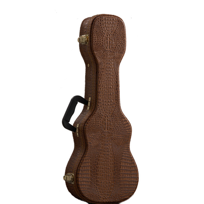 Krokodil-doppelte Rucksack-Bügel des hölzernen Sopran-Ukulele-schweren Falls