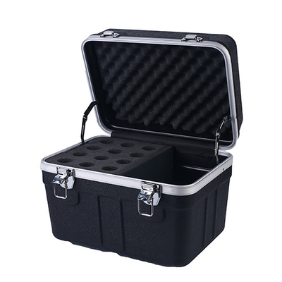 ABS 12pcs drahtloses Mikrofon-Flug-Fall-Aluminium und Schaum