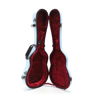 Hardshell-Fiberglas-Inhalts-Ukulele-schwerer Fall füllte dick Tiffiany-Blau auf