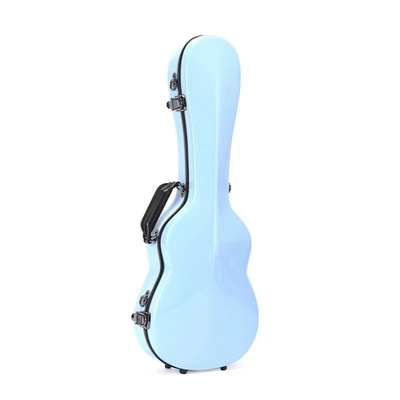 Hardshell-Fiberglas-Inhalts-Ukulele-schwerer Fall füllte dick Tiffiany-Blau auf