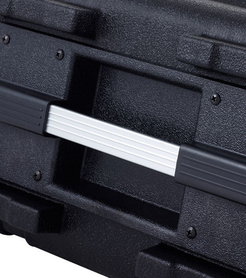 4U-ABS-Rackkasten mit abnehmbaren Türen Ober- und Seitengriff