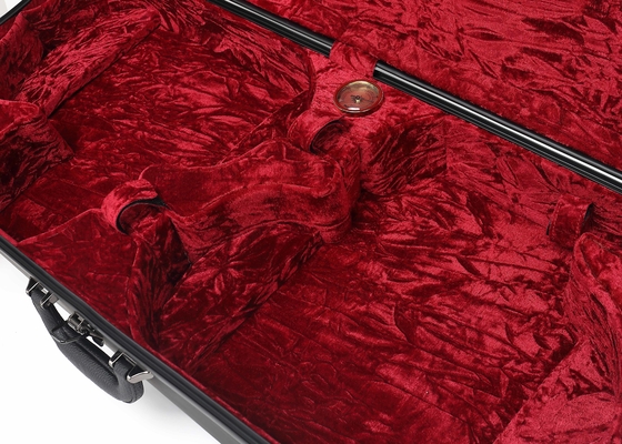 Fiberglas-doppelter Violinenluxusschwerer fall mit Schlüsselverschluss-Seiden-Futter