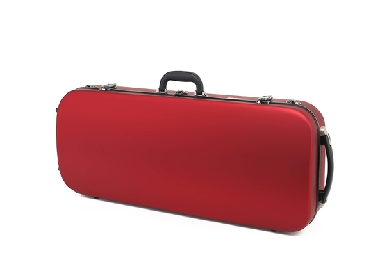 Dauerhafter Fiberglas-Doppelt-Violinen-Kasten im Rot mit Rädern