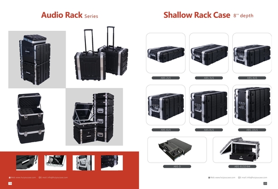 6U-ABS-Rackkasten mit abnehmbaren Türen für 2U-4U-3U-8U-10U-Flächen